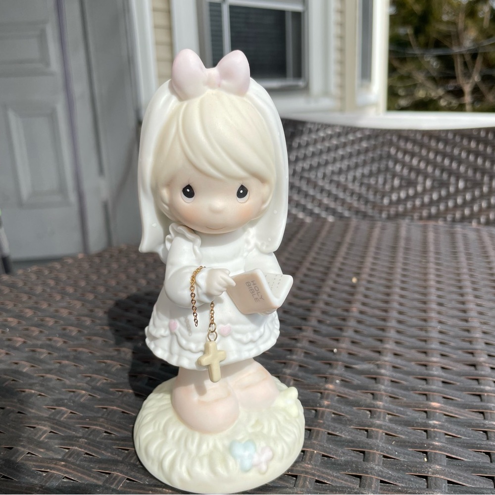 Precious Moments #523496 This Day Has Been Made In Heaven Girl Communion (1989)